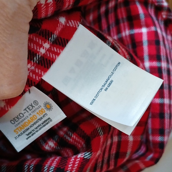 Lands End Flannel Nightshirt - Large Petite - Picture 7 of 8